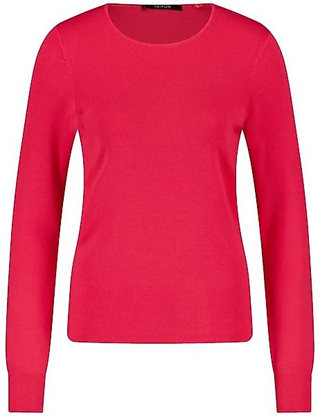 Taifun Strickpullover - Basic Langarmshirt gerippt - Longsleeve Feinripp - günstig online kaufen