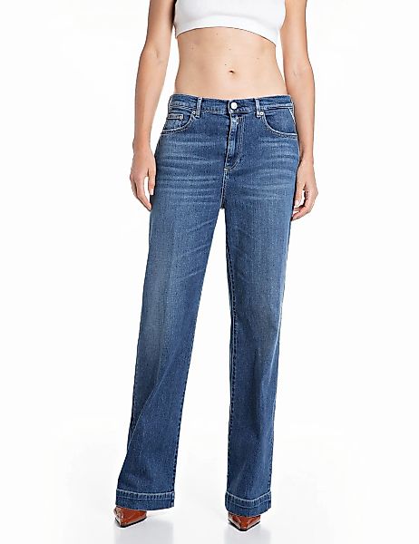 Replay Straight-Jeans "MELJA" mit weitem Bein günstig online kaufen