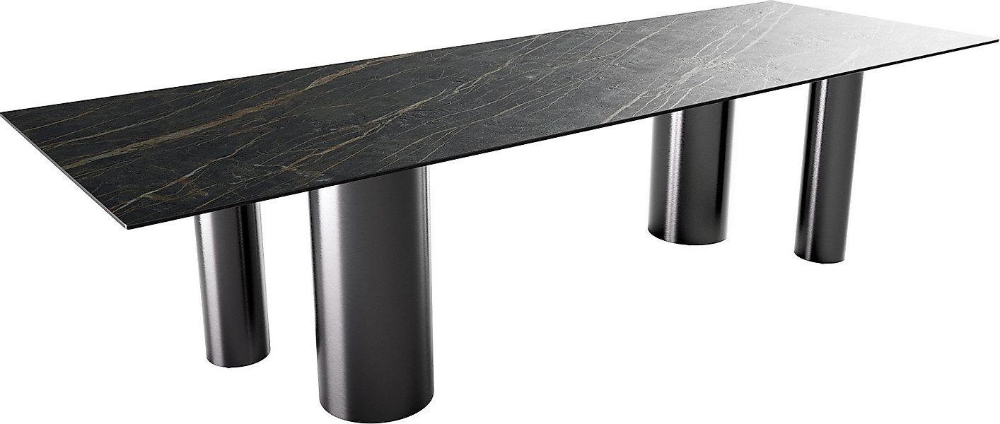 DELIFE Esstisch Edge, Keramik Laminam®Noir Desir günstig online kaufen