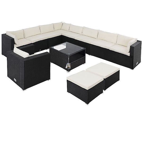 Casaria Gartenlounge-Set, (35-tlg), 7cm Auflagen 15cm günstig online kaufen