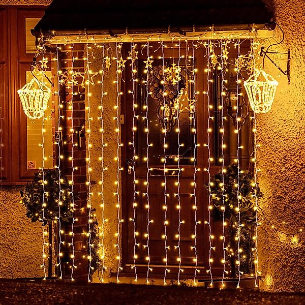 Salcar LED-Lichterkette LED Lichtvorhang Weihnachten Lichterkette günstig online kaufen