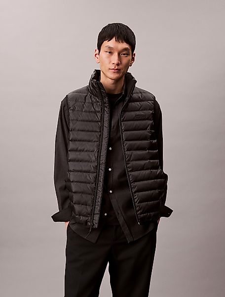 Calvin Klein Steppweste "SLVLSS LT WT NYLON PUFFER VEST", Mit Rundhalsaussc günstig online kaufen