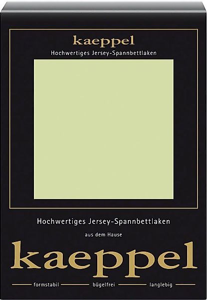 Kaeppel Spannbettlaken Single Jersey Mako Cotton, günstig online kaufen