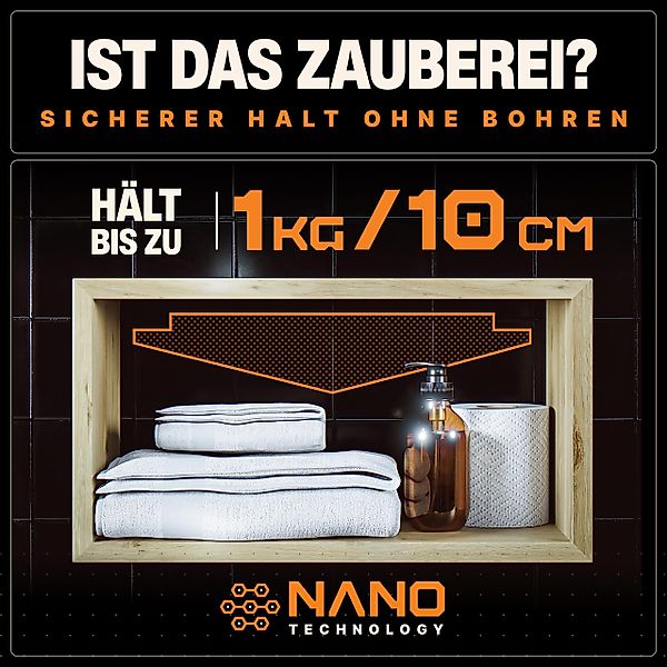 BAURIX Doppelklebeband Nano-Tape Doppelseitig I Doppelseitiges günstig online kaufen