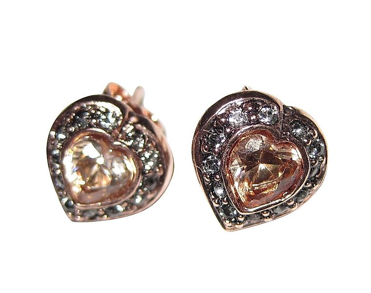 Mugello Paar Ohrstecker Poppi Zirkonia Herz schönes Geschenk Geburtstag, ma günstig online kaufen