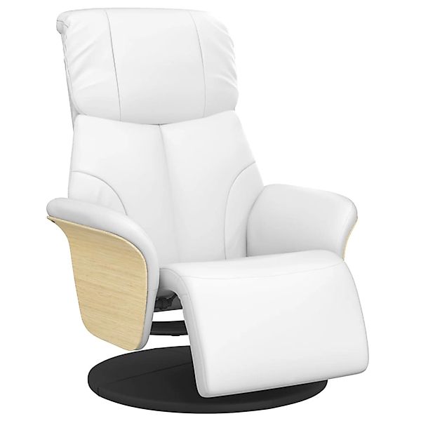 vidaXL Relaxsessel mit Fußteil Weiß Kunstleder 356630 günstig online kaufen