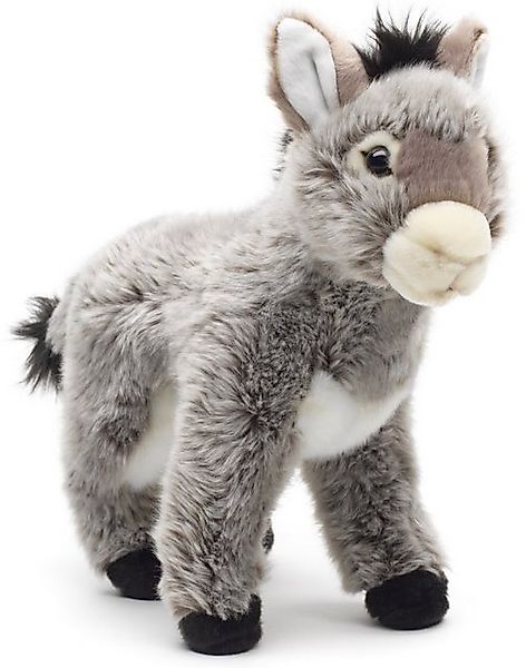 Uni-Toys Kuscheltier Esel grau, stehend - 28 cm (Höhe) - Plüsch-Pferd - Plü günstig online kaufen