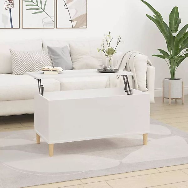 vidaXL Couchtisch Couchtisch Weiß 90x44,5x45 cm günstig online kaufen