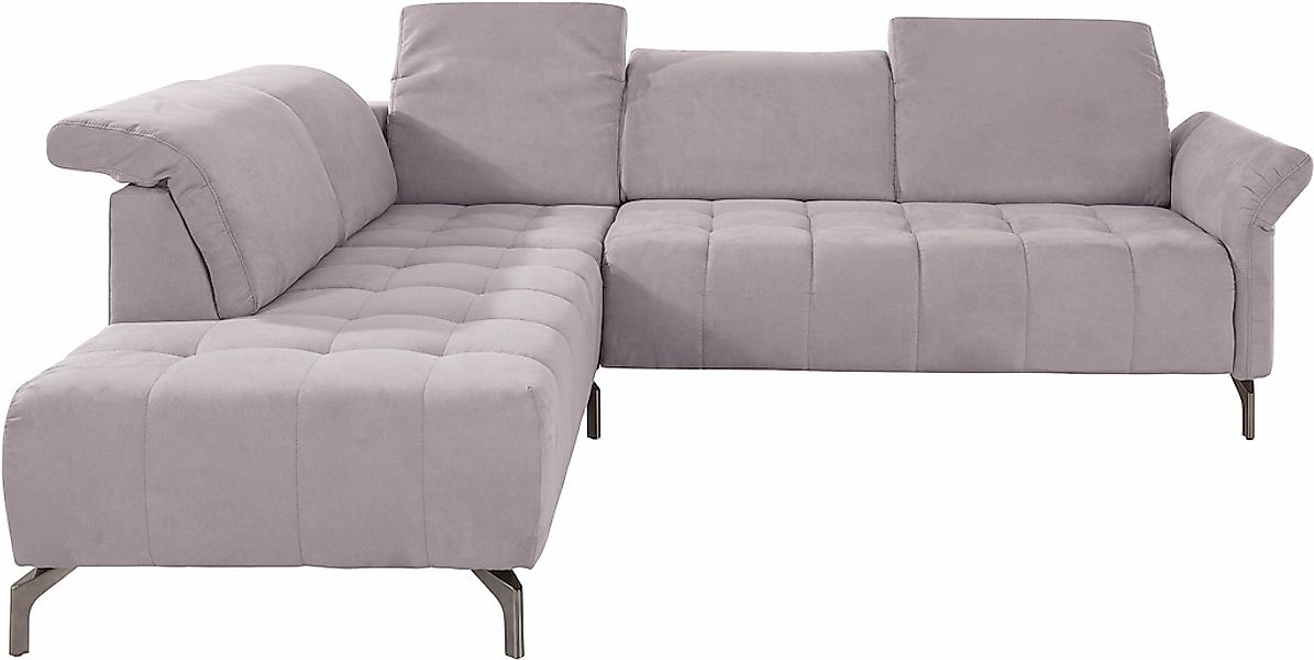 INOSIGN Ecksofa "Fresh L-Form" Federkern, wahlweise Kopfteilverstellung und günstig online kaufen