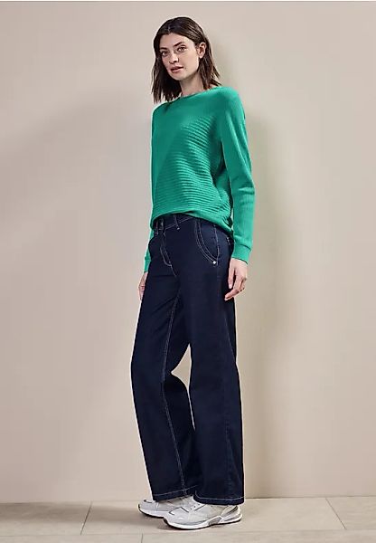 Pullover mit Rippstrukturmix günstig online kaufen