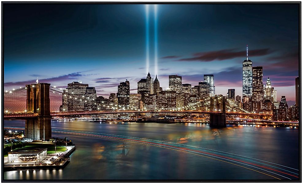 Papermoon Infrarotheizung »New York bei Nacht«, sehr angenehme Strahlungswä günstig online kaufen