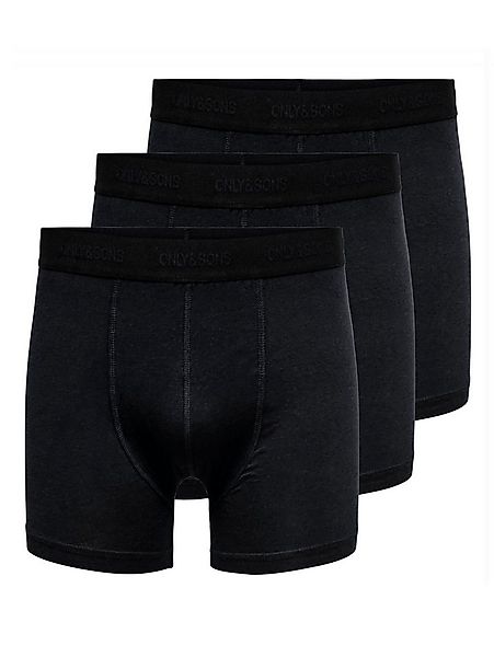 ONLY & SONS Boxershorts ONSFITZ BAMBOO BOXER LOGO 3-PACK NOOS (Packung, 3-S günstig online kaufen