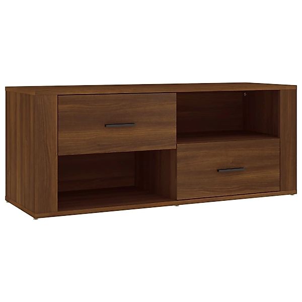 Vidaxl Tv-schrank Braun Eichen-optik 100x35x40 Cm Holzwerkstoff günstig online kaufen