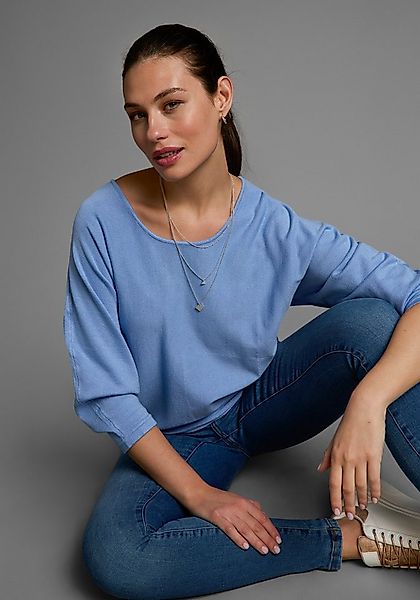 Laura Scott Fledermauspullover mit 3/4 Ärmeln und lässiger Form günstig online kaufen