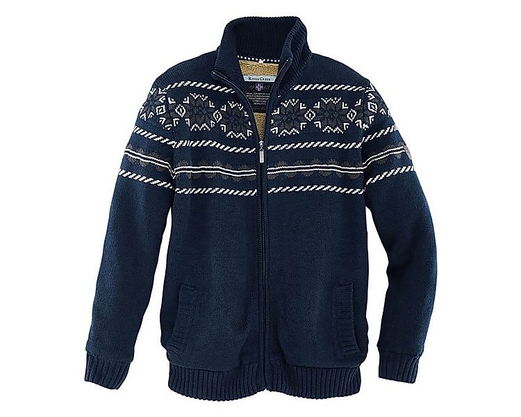 River Creek Cardigan Herren Strick-Cardigan mit Stehkragen - Strickjacke mi günstig online kaufen