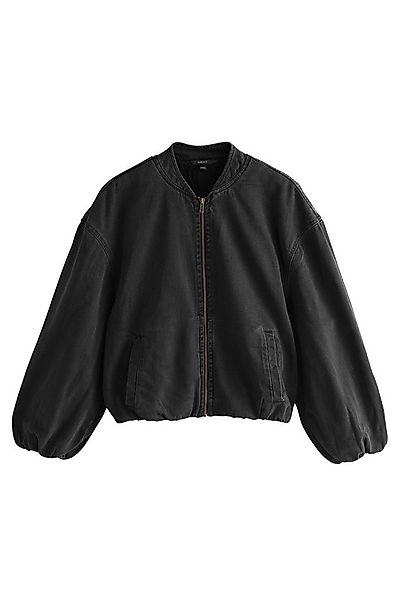 Next Jeansjacke Denim-Bomberjacke mit Reißverschluss, Kurzgröße (1-St) günstig online kaufen