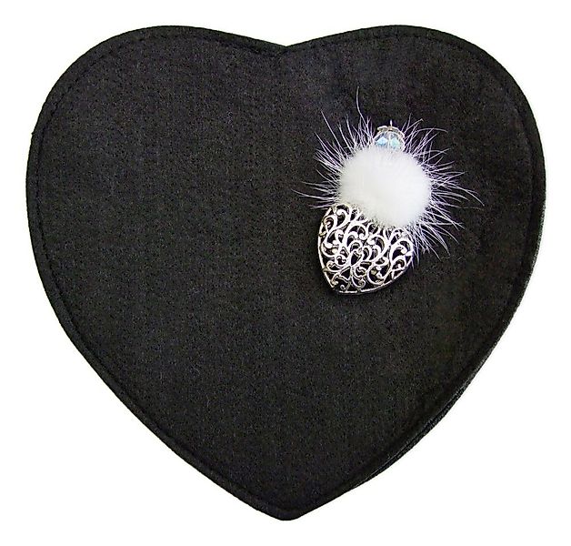 Trachtenland Trachtentasche Herz Trachten Handtasche mit Herzanhänger, Schw günstig online kaufen