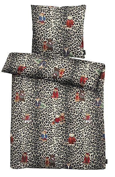APELT Bettwäsche "Henry Flanell" 2 Stk. Leoprint mit Bärenkindern günstig online kaufen