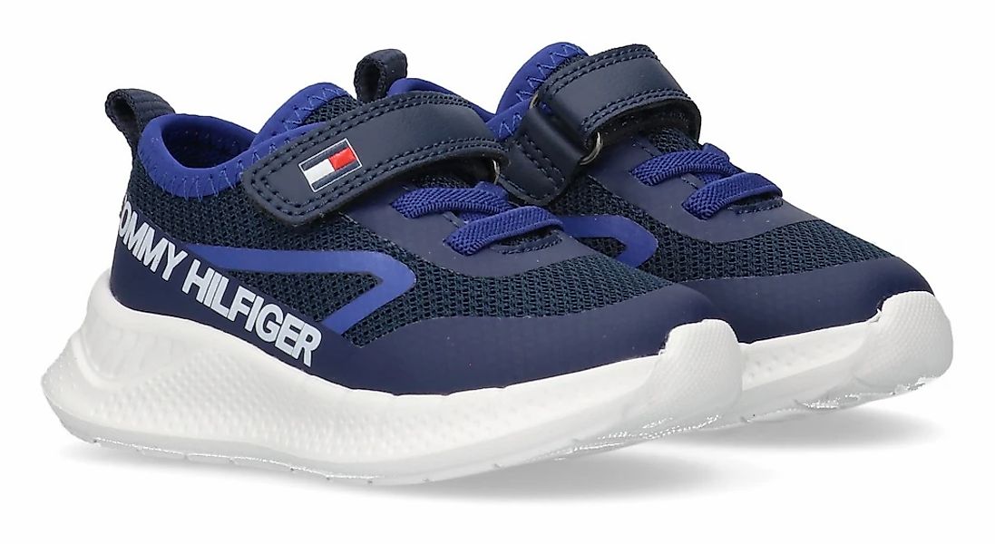 Tommy Hilfiger Sneaker, Slip-On Sneaker, Klettschuh mit großem Logoschriftz günstig online kaufen