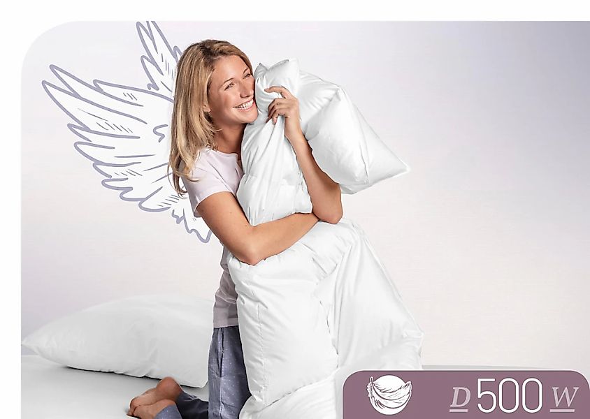 Schlafstil Daunenbettdecke "D500" warm Füllung 100Daunen 1 Stk. tlg. herges günstig online kaufen