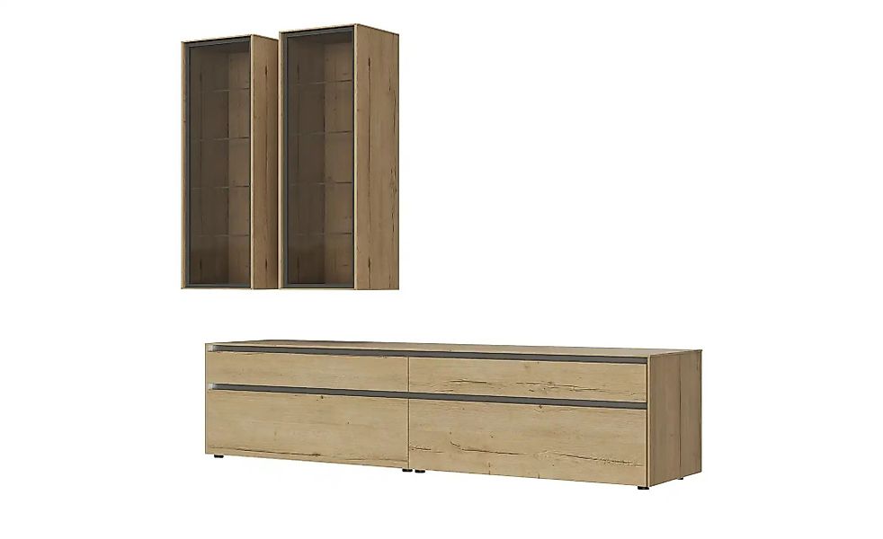 Wohnkombination  Metro Line ¦ holzfarben ¦ Maße (cm): B: 290 H: 207 T: 60.0 günstig online kaufen