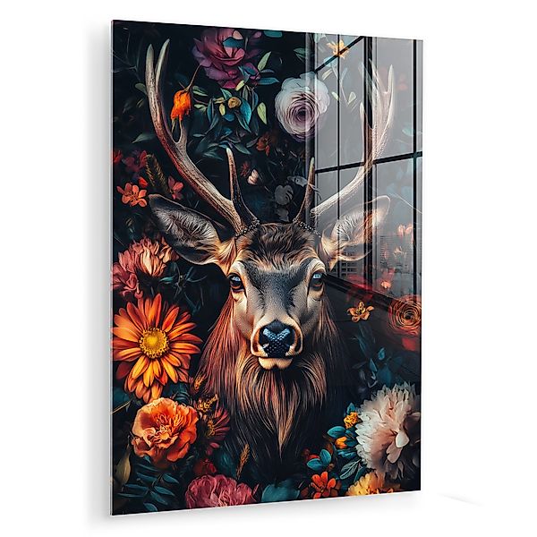 MuchoWow Acrylglasbild Hirsch - Tierporträt - günstig online kaufen