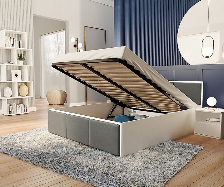 thematys Stauraumbett mit Bettkasten und Lattenrost 120x200, 140x200, 160x2 günstig online kaufen