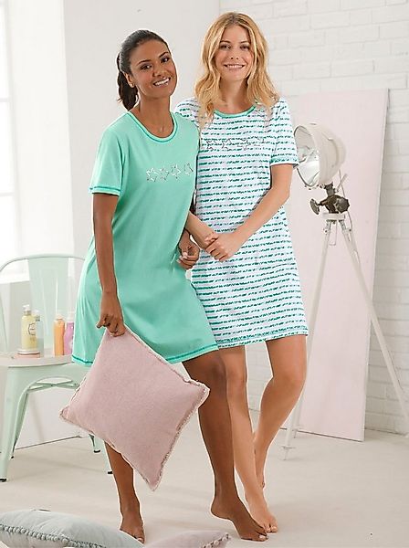 Witt Sleepshirt Kurzarm-Sleepshirts (2-tlg) günstig online kaufen