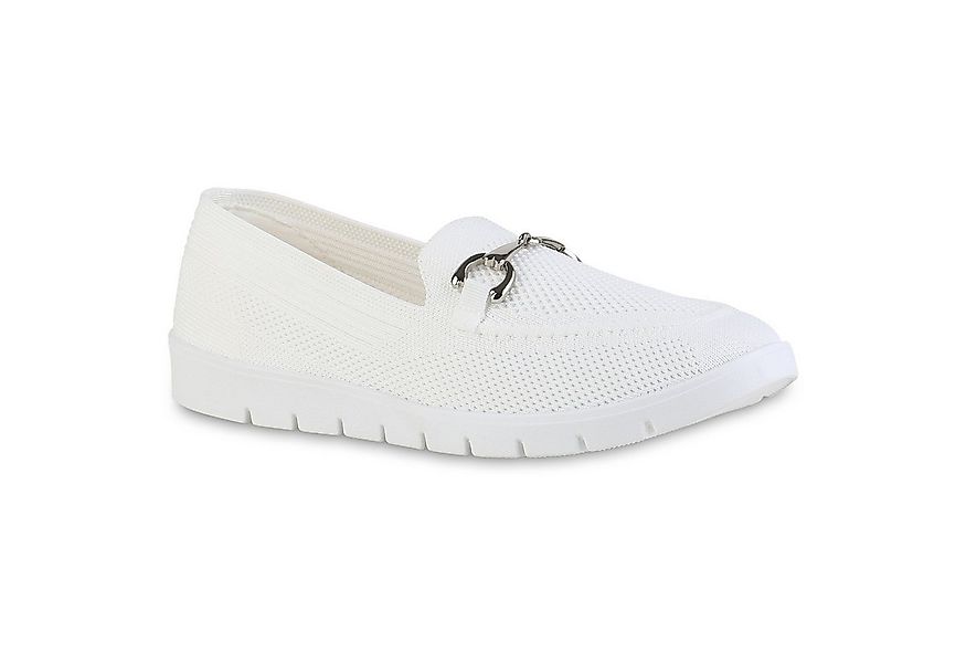 VAN HILL 841598 Slipper Damen Slip Ons Slippers Bequeme Strick Profil-Sohle günstig online kaufen