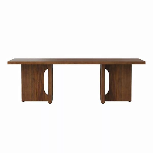 Couchtisch Androgyne Lounge Wood holz natur / 120 x 45 x H 37,8 cm - Untert günstig online kaufen