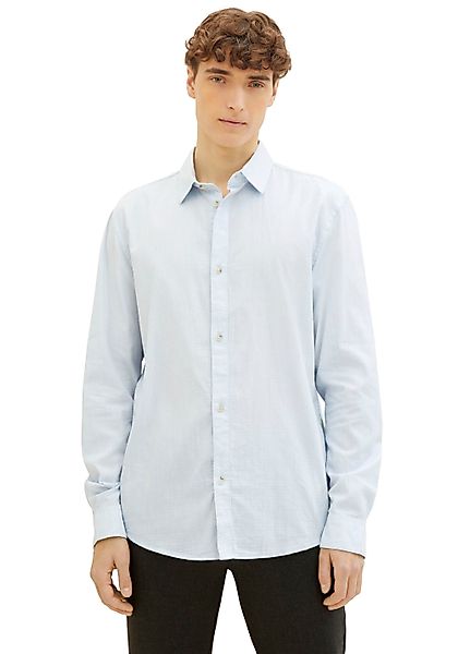 TOM TAILOR Denim Langarmhemd mit Knopfleiste günstig online kaufen