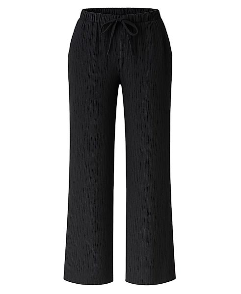 fashionshowcase Palazzohose Damen Sommerhose Crinkle Marlene-Hose günstig online kaufen
