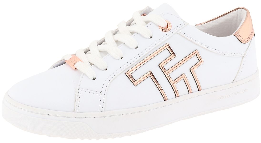 TOM TAILOR Plateausneaker Kontrastbesatz in Metallicoptik, günstig online kaufen