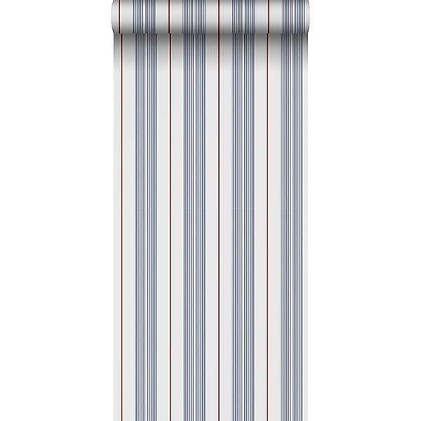 Sanders & Sanders Tapete Streifen Blau Rot und Weiß 53 cm x 10.05 m günstig online kaufen