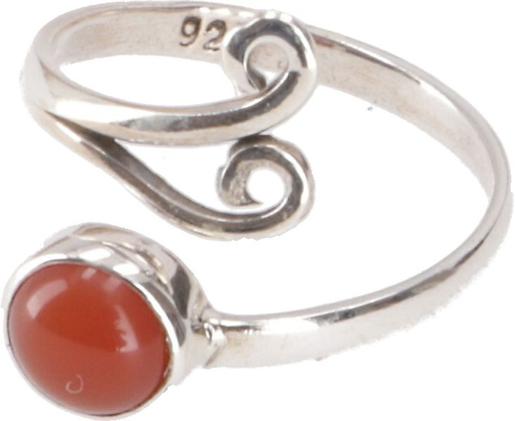 Guru-Shop Silberring Filigraner Silberring mit Edelstein, indischer.. günstig online kaufen
