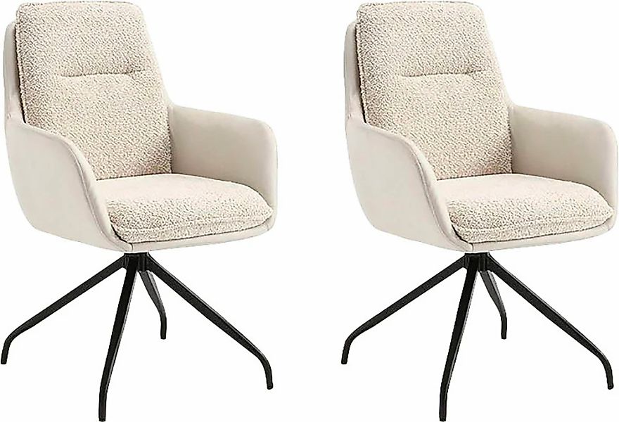 Home affaire Esszimmerstuhl "Barcelona" (Set) 2 Stk. Boucle verschiedene Ge günstig online kaufen