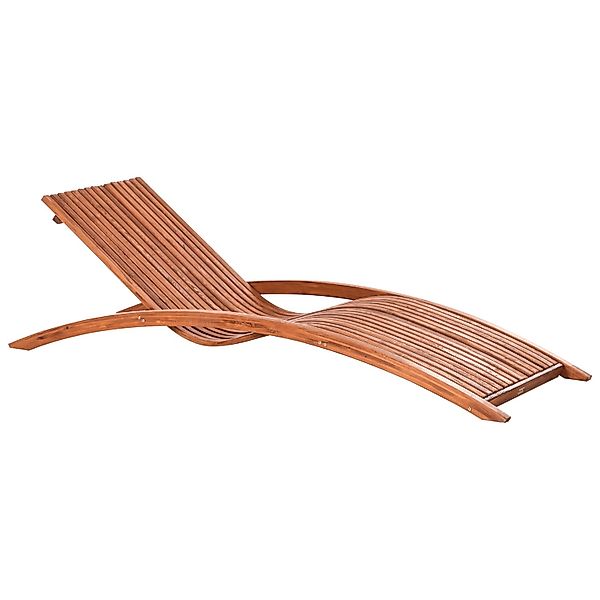 Beliani Gartenliege Braun 195x70x55 günstig online kaufen