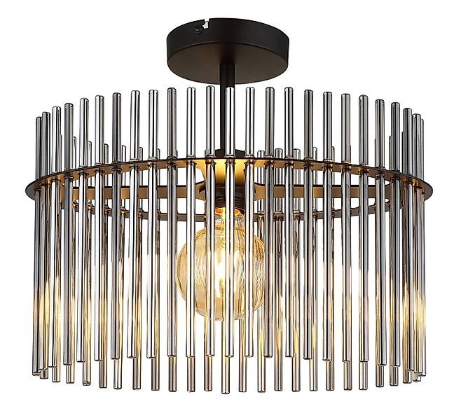 GLOBO LIGHTING Deckenleuchte GORLEY, ohne Leuchtmittel, Deckenlampe Glasstä günstig online kaufen