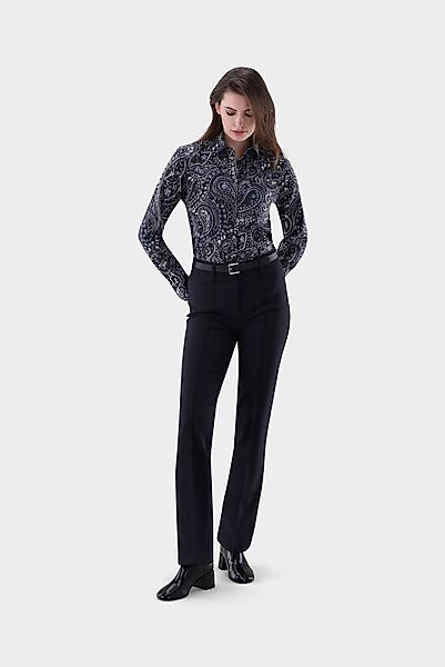 Hemdbluse tailliert mit Paisley Druck günstig online kaufen