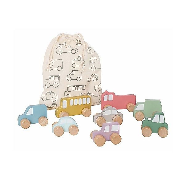 JaBaDaBaDo Greifspielzeug Meine ersten Autos (8 Holzautos mit Stoffbeutel) günstig online kaufen