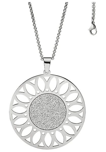 JOBO Kette mit Anhänger, rund Edelstahl 80 cm günstig online kaufen