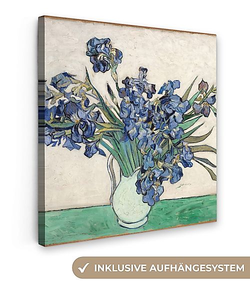 OneMillionCanvasses® Leinwandbild Stilleben mit Schwertlilien - günstig online kaufen