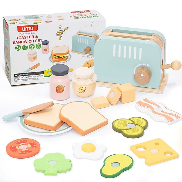 Esun Spielküche Holz Toaster & Sandwich günstig online kaufen