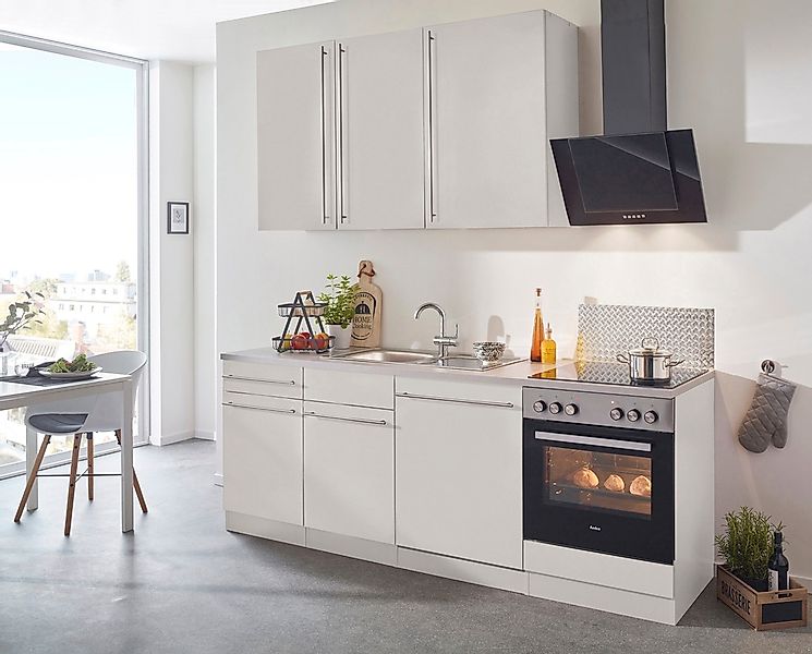 wiho Küchen Küchenzeile »Chicago«, ohne E-Geräte, Breite 220 cm günstig online kaufen