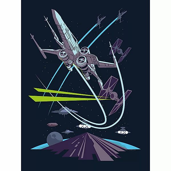 Komar Poster Star Wars Classic Vector X-Wing Star Wars B/L: ca. 30x40 cm günstig online kaufen