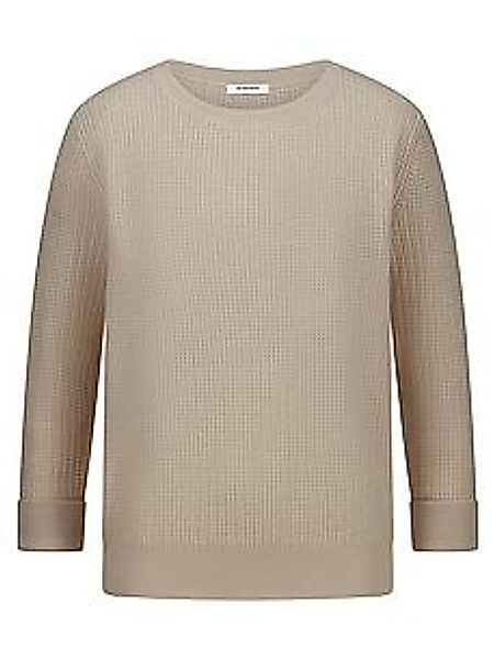 Rundhals-Pullover Kaschmir Peter Hahn beige günstig online kaufen