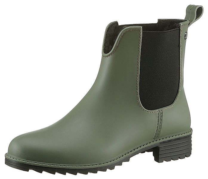 Rieker Chelseaboots, Gummistiefelette, Schlupfboots, Blockabsatz, zum günstig online kaufen