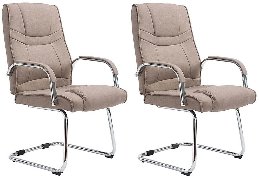 CLP Besucherstuhl Attila Stoff (2er Set, 2 St), mit Rücken- und Armlehnen günstig online kaufen