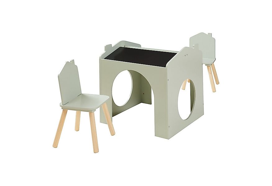 en.casa Kinderschreibtisch, »Romso« Zeichentisch für Kinder Kindertischset günstig online kaufen