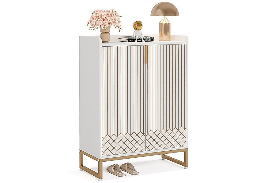 Tribesigns Schuhschrank Schuhschrank mit 2 Türen, Schuhregal Schuhkommode f günstig online kaufen